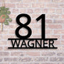 Hausnummer mit Namen Personalisierbar
