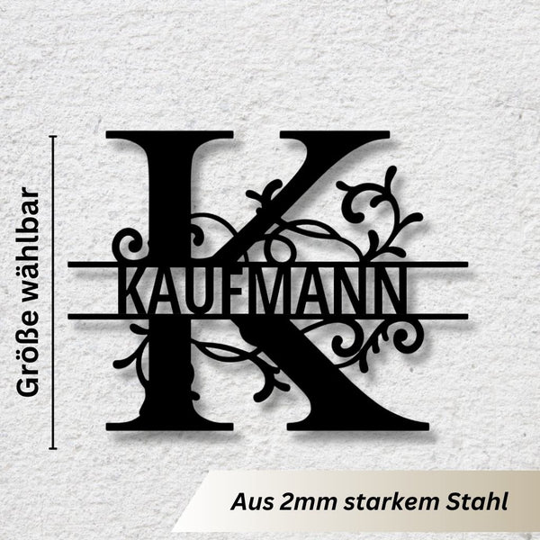 Namens Monogramm Einzeilig Personalisierbar