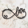 Metallschild Love mit Herz Personalisierbar mit Namen und Datum. Bei LaserCraft bestellst du einfach und bequem personalisierbare Metallschilder.