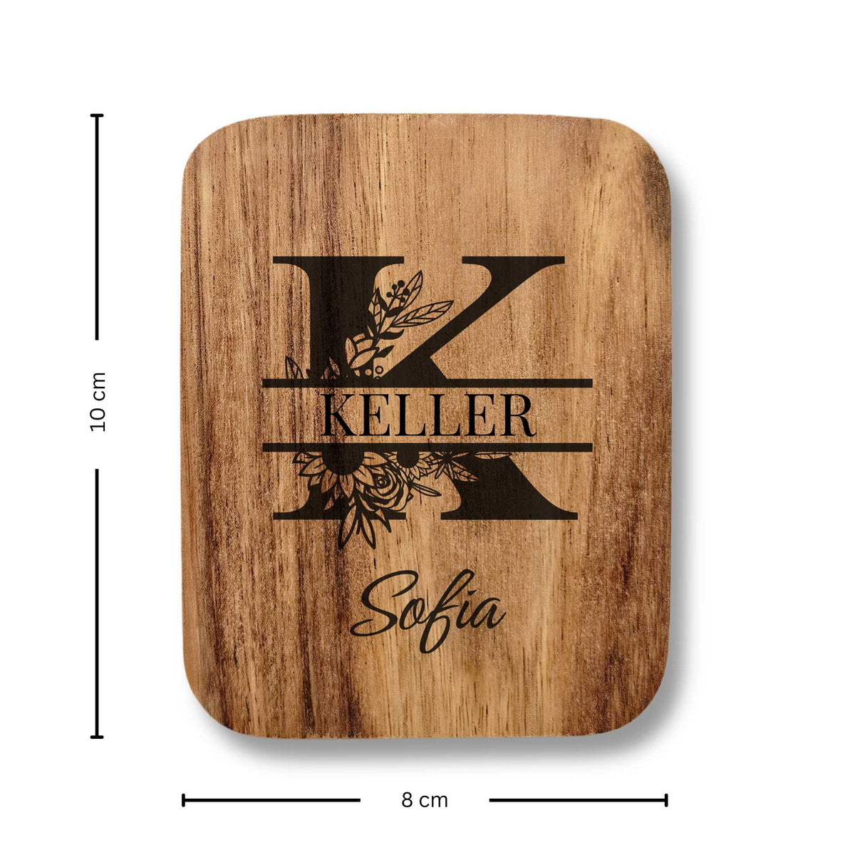 1 Stück Raclette-Brettchen mit Gravur Personalisierbar